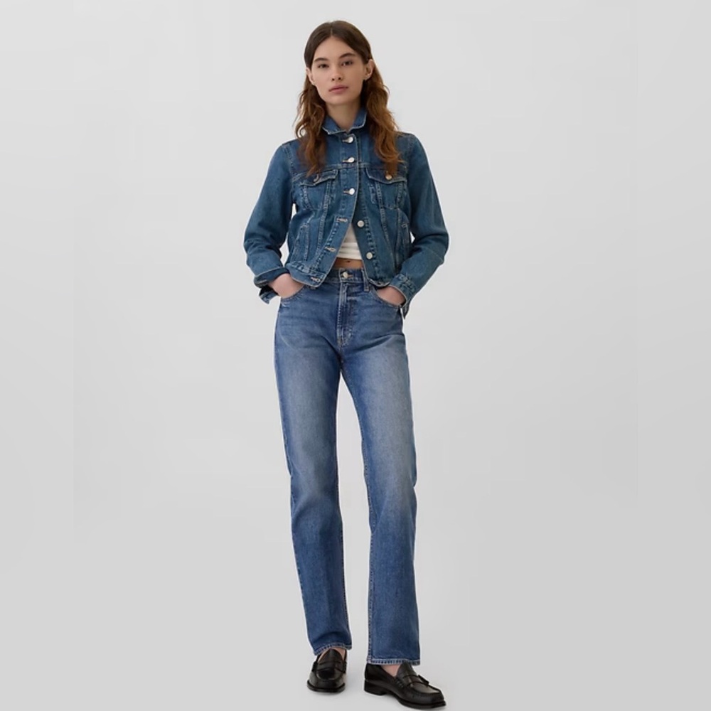 Gap 90s Straight Jeans High Rise Womens 33 Tall 33x33 Vintage‎ Style 16 Tall